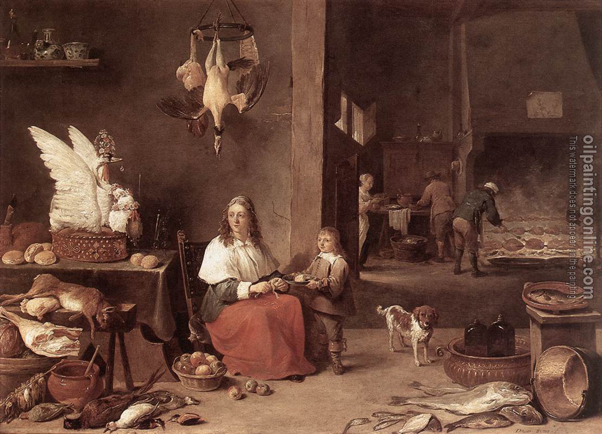 David Teniers the Younger - Kitchen Scene